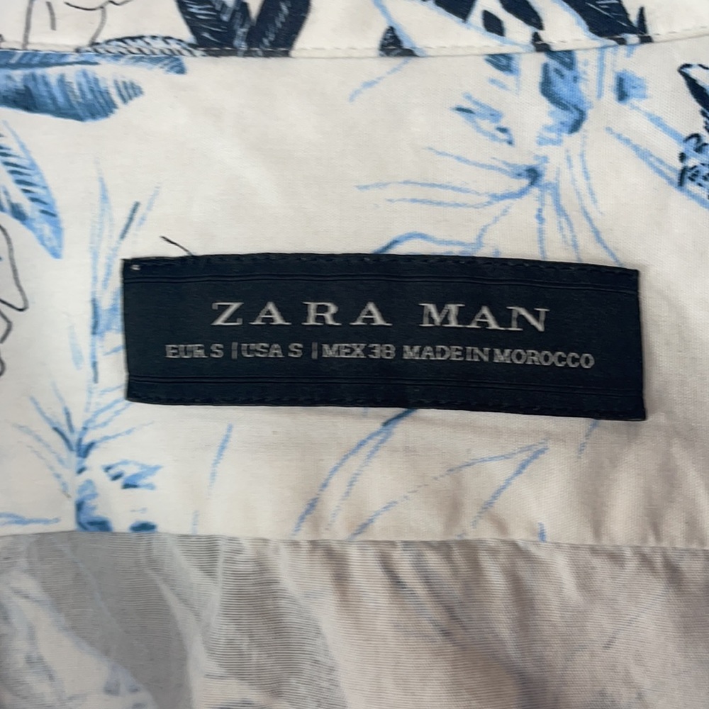 Zara flower print blue white - Picture 2 of 5